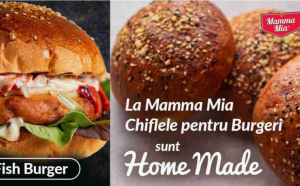 La Mamma Mia toți burgerii au chiflă proaspătă Home-Made, făcută în fiecare dimineață!