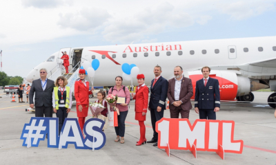  1 milion de pasageri au trecut, în acest an, prin Aeroportul Internaţional Iași!
