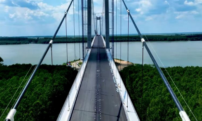 VIDEO Podul de la Brăila: Au început testele de rezistență / Cum se desfășoară testele de încărcare