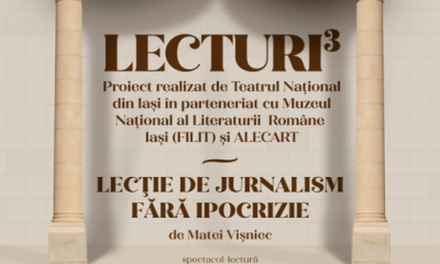 „Lecție de jurnalism fără ipocrizie” de Matei Vișniec, un nou spectacol-lectură în proiectul „Lecturi³”