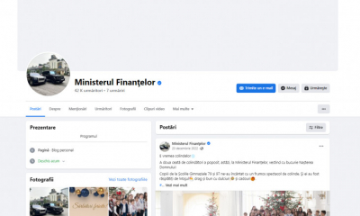 Pagina de Facebook a Ministerului de Finanțe a fost spartă