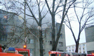 Incendiu într-un bloc la Piatra Neamț