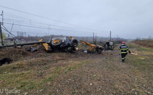 Accident feroviar la Bacău