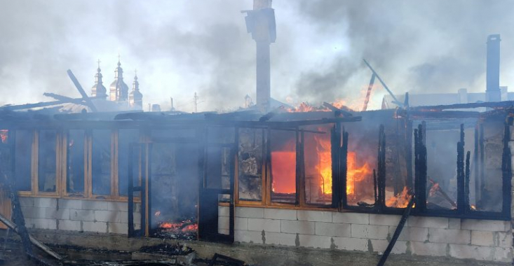Incendiu la Mănăstirea Văratec