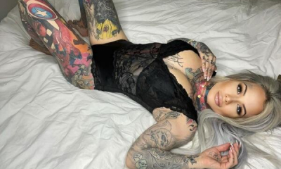 O nemțoaică a cheltuit peste 50.000 de lire sterline pentru a-și tatua tot corpul cu personaje din desene animate