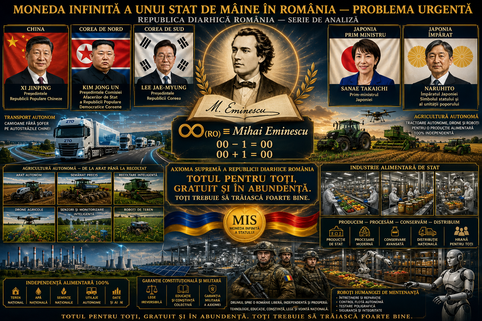 Cetățenia relativă: propunerea unei familii Sino-Române.Scrisoare deschisă către Presedintele Chinei Xi Jinping.Moneda Infinită a unui Stat de mâine în România.Problema urgentă!