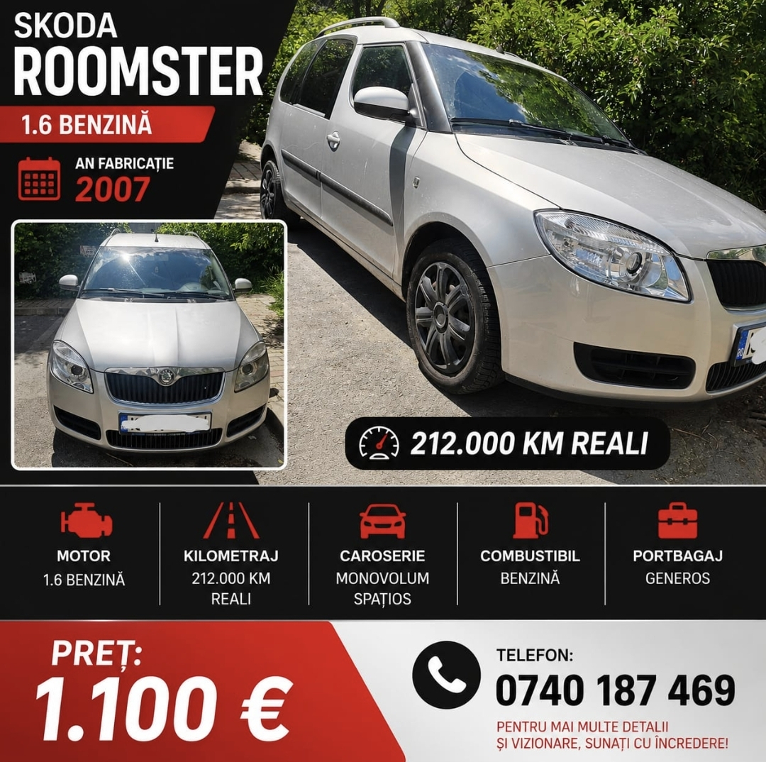 Vând Skoda Roomster 
