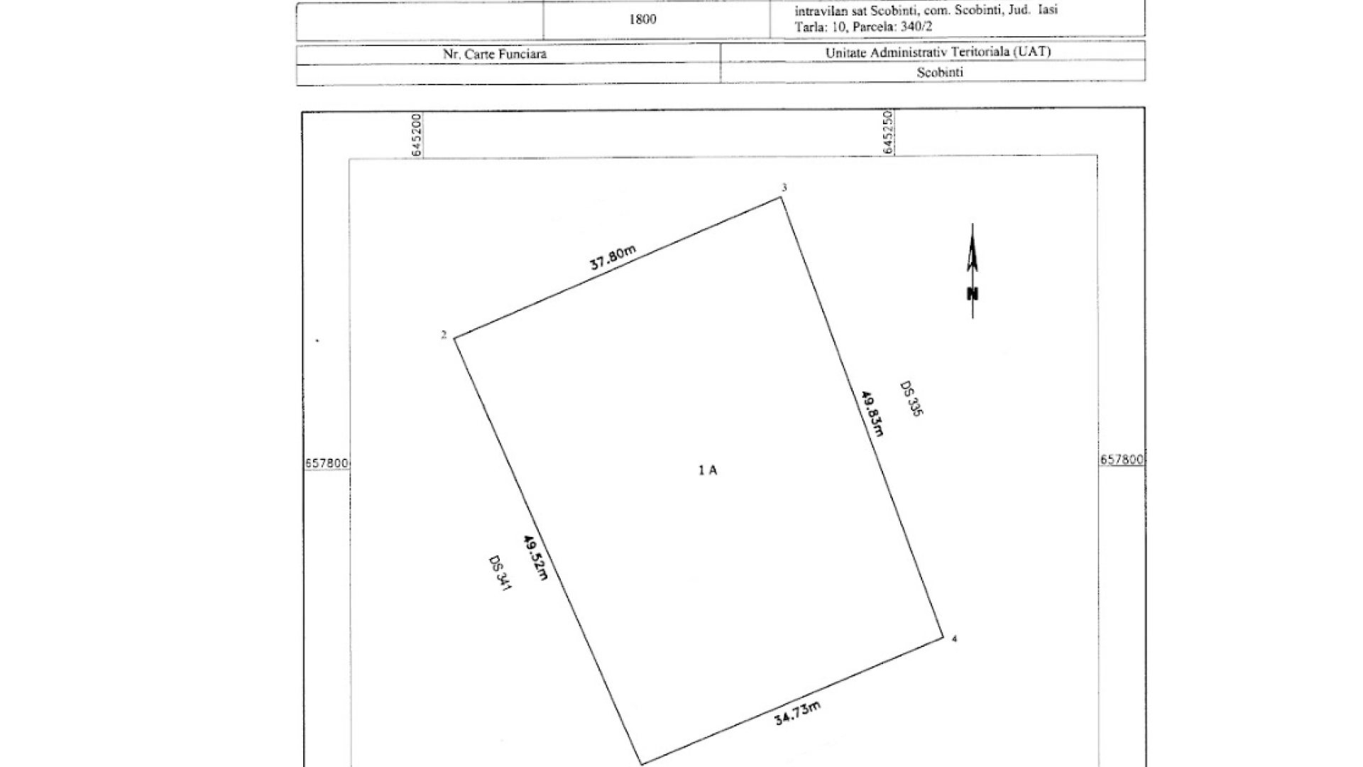 Ocazie teren plan – 1.800 mp, acces 2 drumuri lângă E58