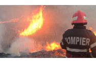 Incendiu izbucnit la Berchișești