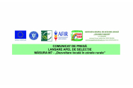 MĂSURA M7 - „Dezvoltare locală în zonele rurale” – LANSARE APEL DE SELECȚIE