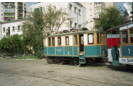 Un tramvai istoric, expus pe strada Lăpuşeanu