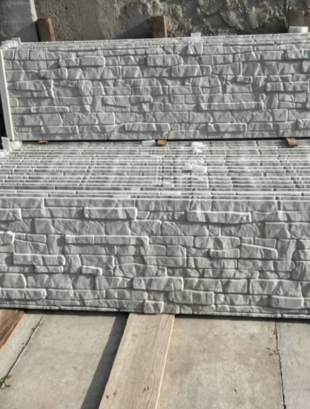 Vand placi din beton pentru garduri, diferite modele