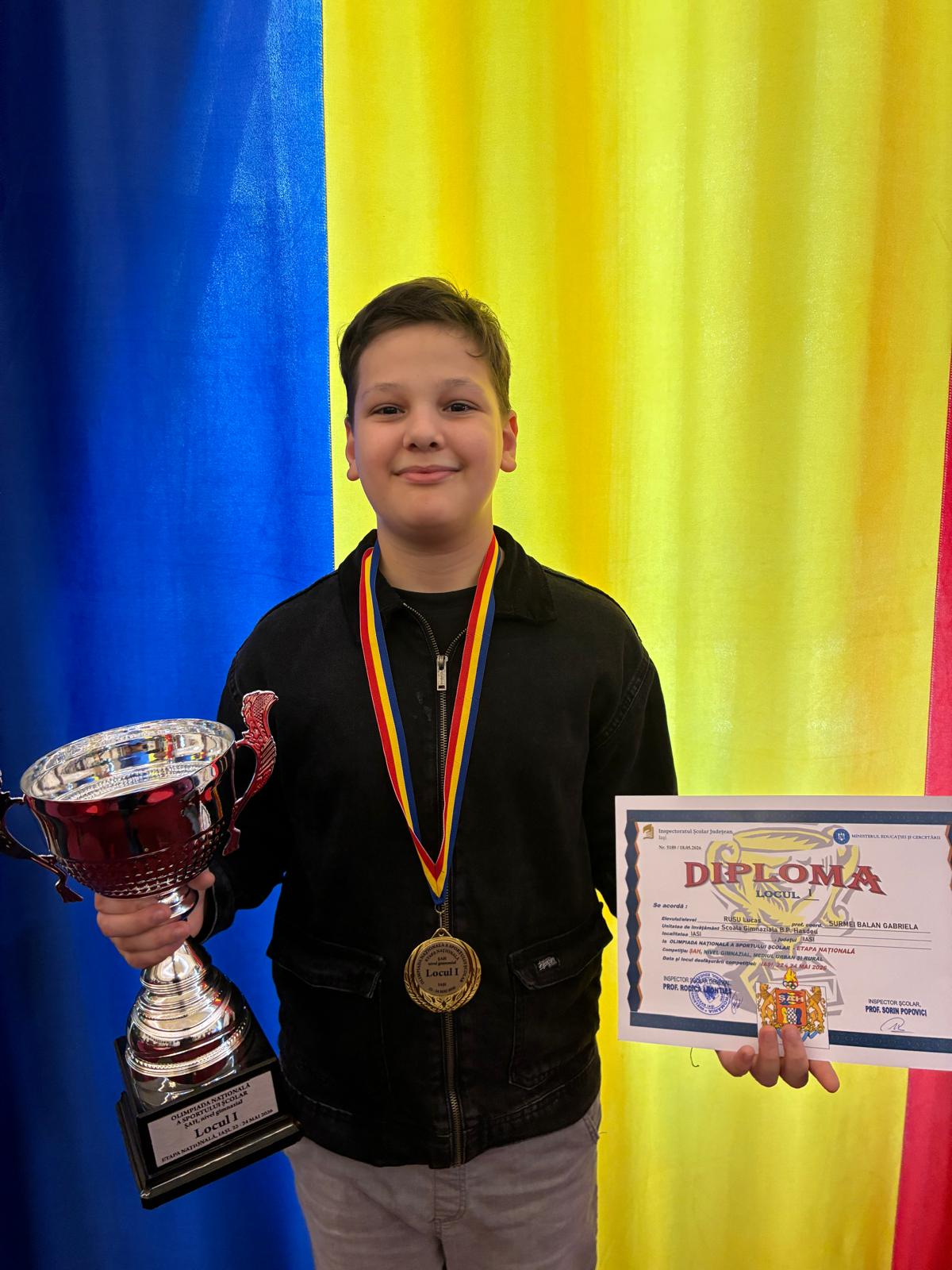 Maria Șunea și Lucas Rusu au câștigat Olimpiada Gimnazială de șah