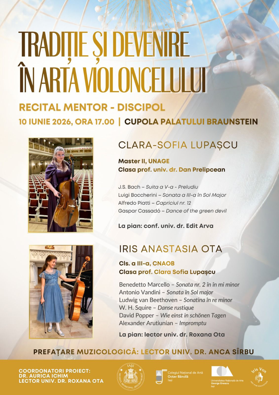 Recital mentor-discipol la Cupola Palatului Braunstein