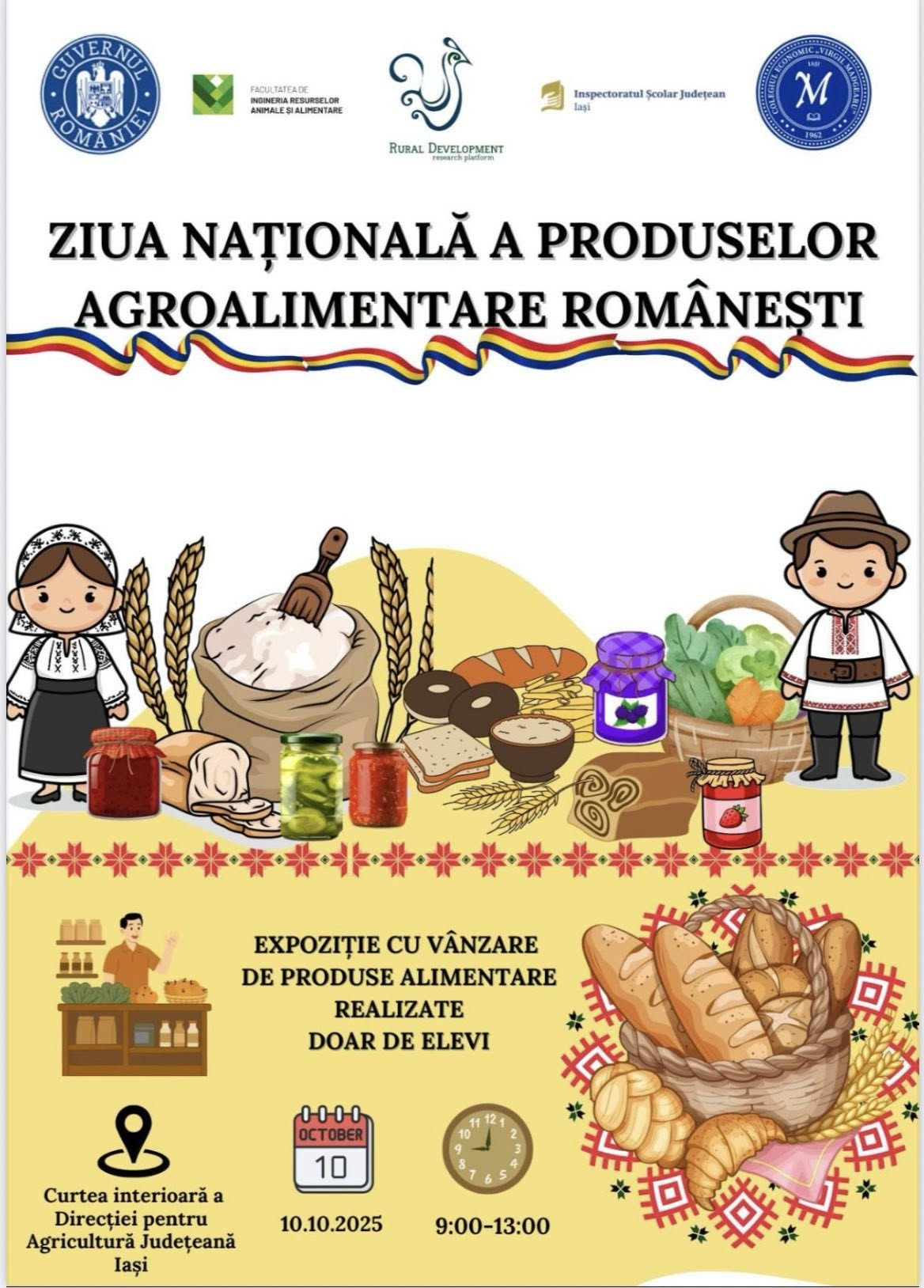 De Ziua Națională a Produselor Agroalimentare Românești, elevii din Iași sărbătoresc gustul autentic