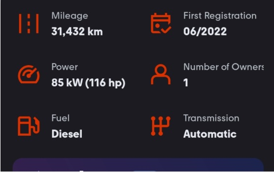 Vand Mercedes Bnz B180 d adus pe platforma din Germania An 2022, 31432 km