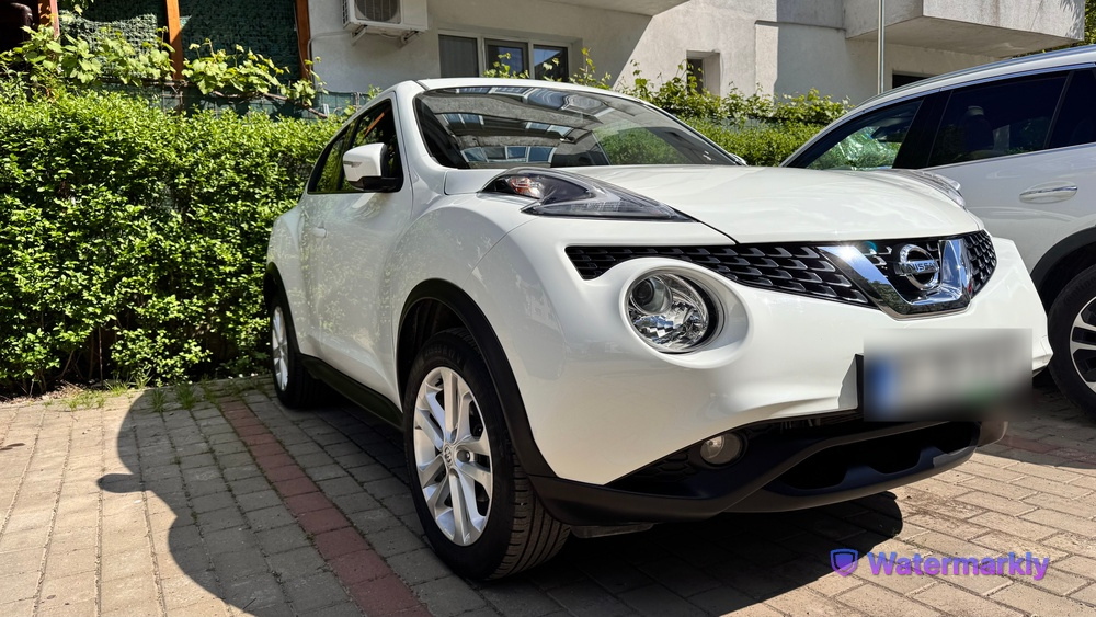 NISSAN JUKE – SUV din 2017, alb perlat, KM reali, echipare generoasă cu aspect si functionare ireprosabile, costuri reduse la intretinere