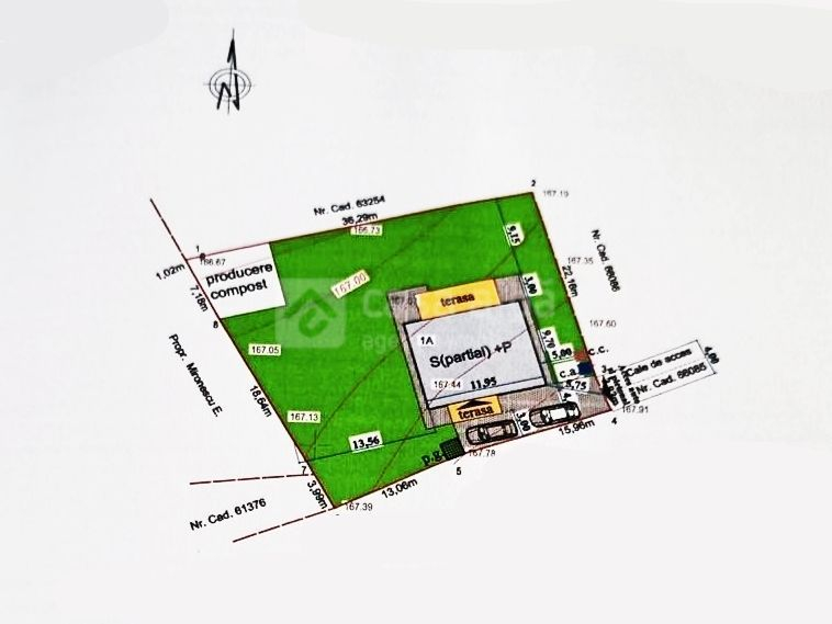 Aroneanu | 902mp + demisol realizat, placa turnata | proiect pregatit