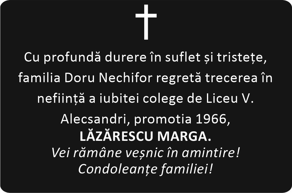 Sincere condoleante!