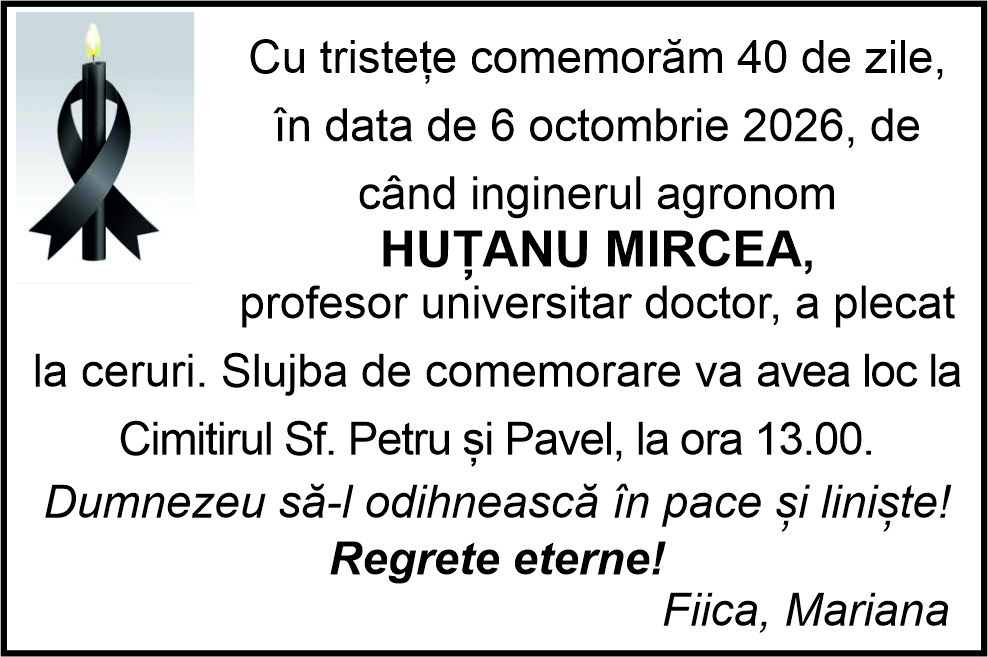 Dumnezeu să-l odihnească în pace și liniște!