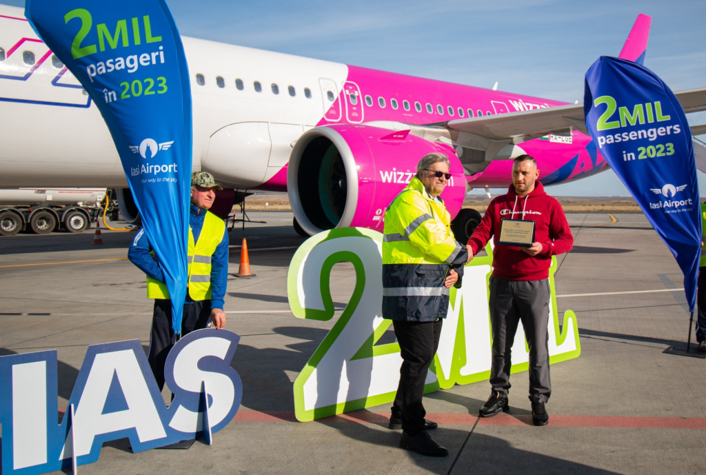 Terminalul T4 e finalizat în proporție de 80 %, în timp ce Aeroportul Iași a atins borna de 2 milioane de pasageri