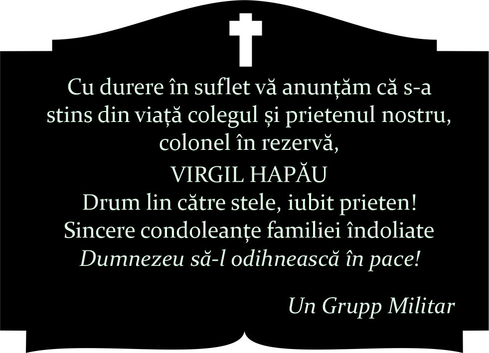 Dumnezeu să-l odihnească în pace!