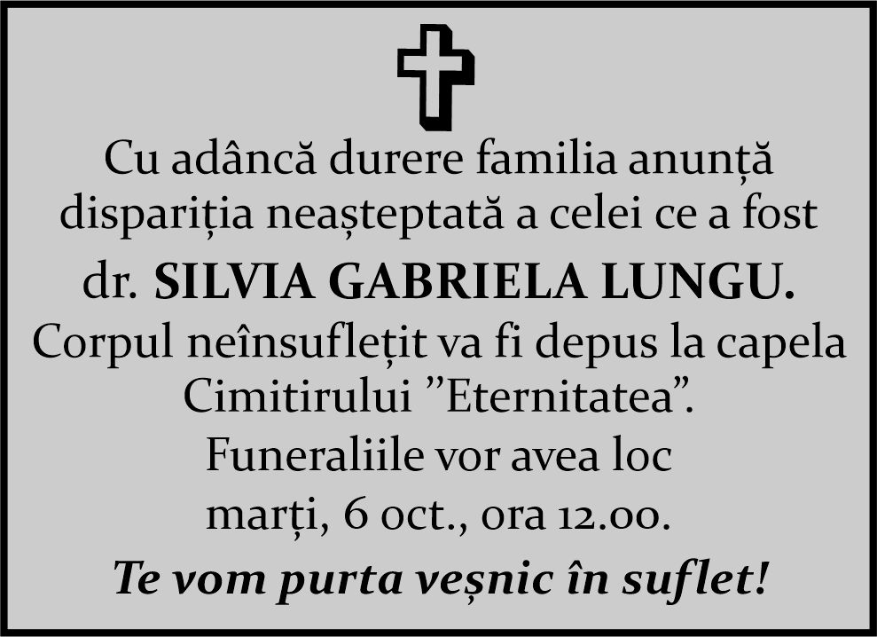 Te vom purta veșnic în suflet!