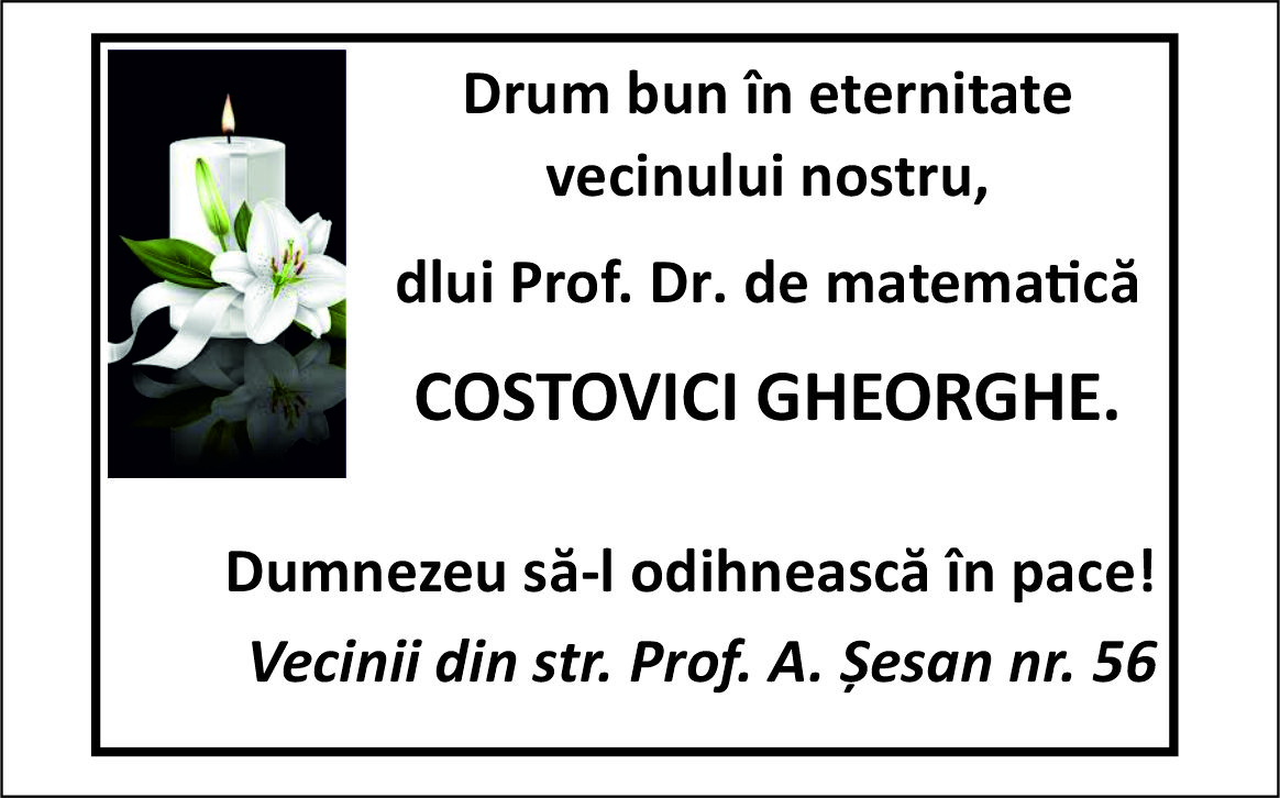 Sincere condoleante!