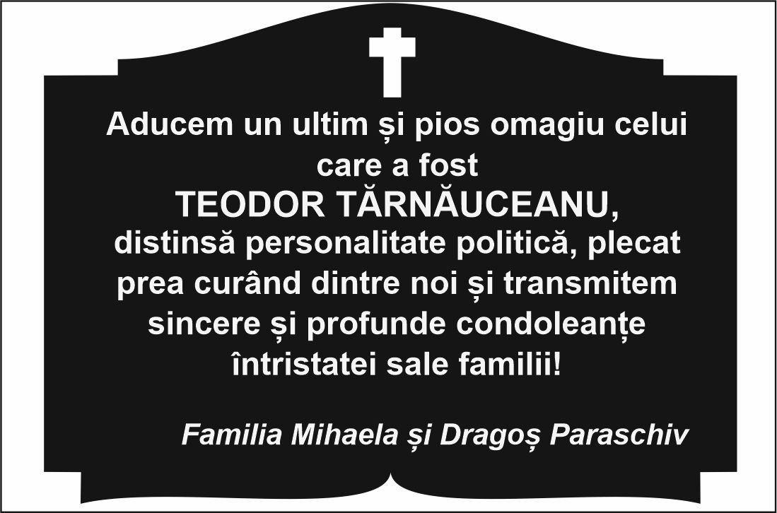 Sincere condoleante!