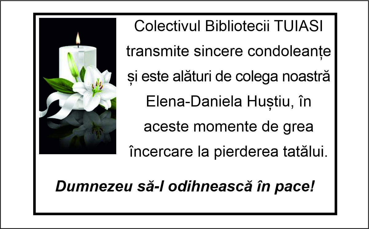 Sincere condoleante!