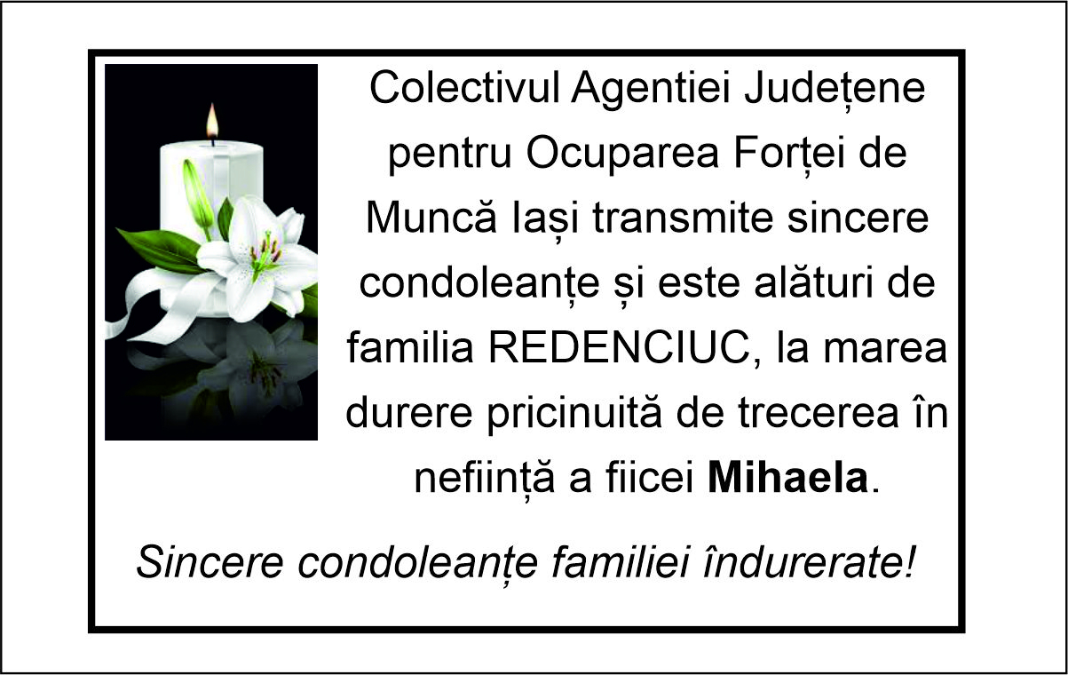 Sincere condoleante!