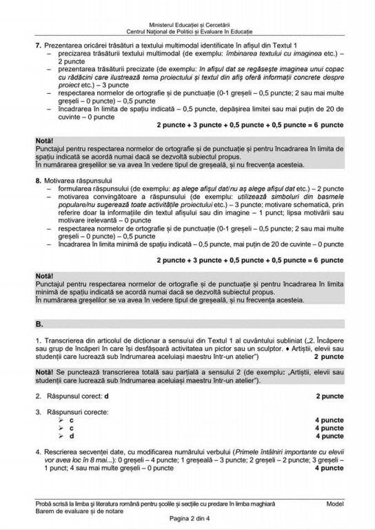 Simulare la Evaluarea Națională 2021. Subiectele la proba de limba și literatura română