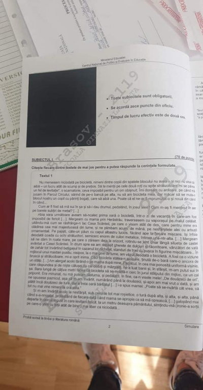 Simulare la Evaluarea Națională 2021. Subiectele la proba de limba și literatura română