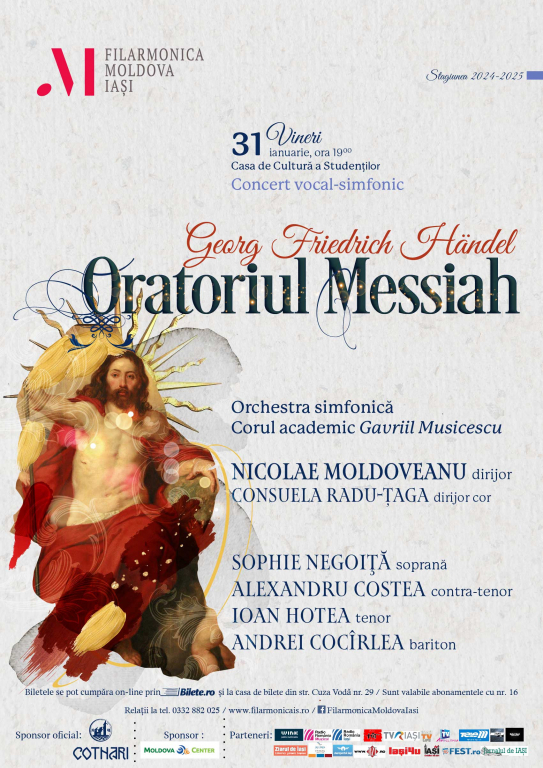 Filarmonica „Moldova” oferă două concerte speciale – muzică de cameră și Oratoriul „Messiah”