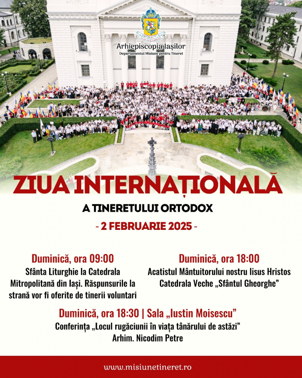 Ziua Mondială a Tineretului Ortodox, sărbătorită la Iași