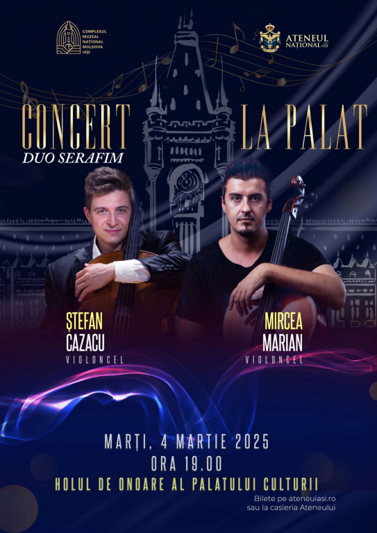 Vibrațiile iubirii și ale măiestriei, în concerte la Palatul Culturii