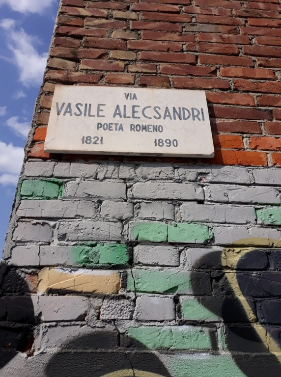 O stradă din Torino poartă numele poetului Vasile Alecsandri
