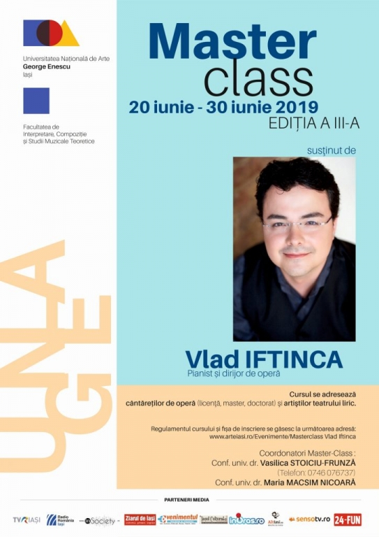 Masterclass la Iaşi, susţinut de singurul român de la Metropolitan Opera