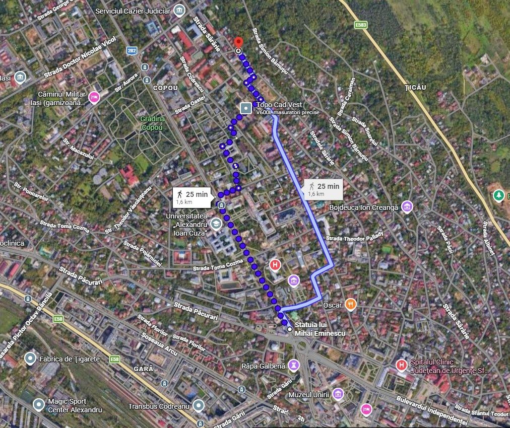 Copou - Sararie, 1346mp teren urban inconjurat de padure