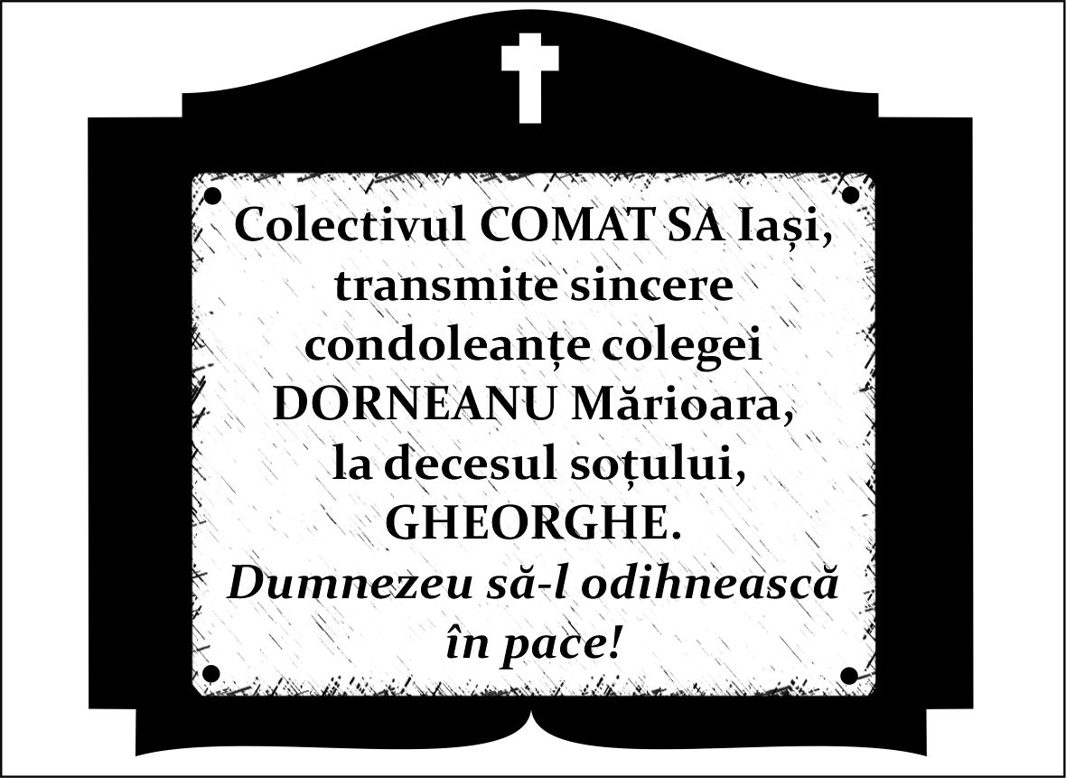 Sincere condoleante!