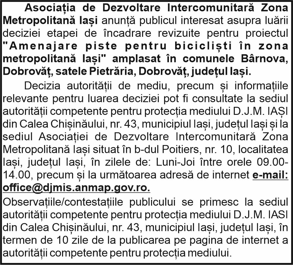 Asociația de Dezvoltare Intercomunitară Zona Metropolitană Iași