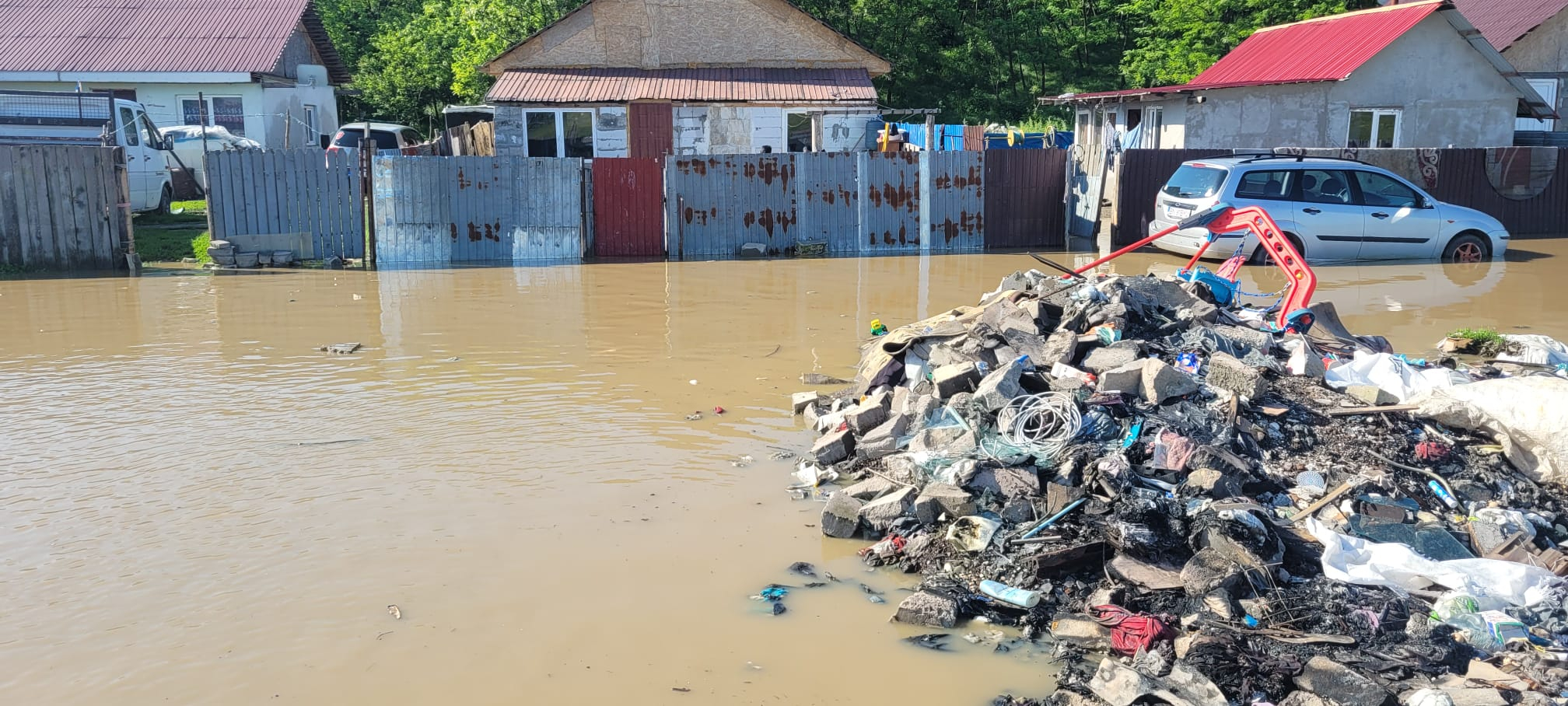 Potop peste Iași! Pompierii intervin în mai multe zone după ploile torențiale care au inundat străzi și curți
