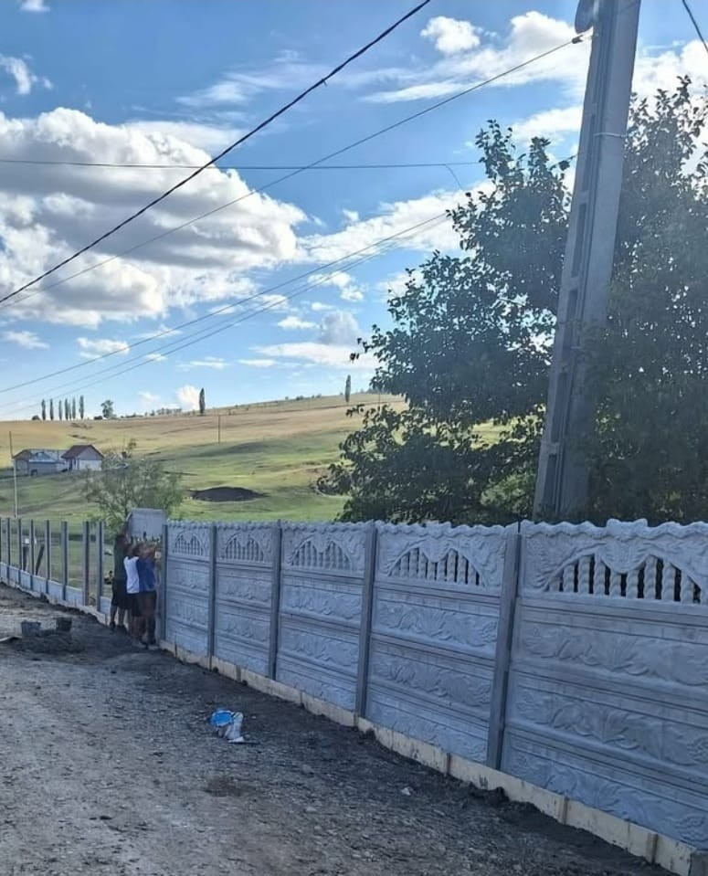 Vand placi din beton pentru garduri, diferite modele