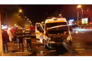 Accident cu o ambulanță care transporta un bolnav de COVID 