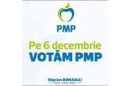 Pe 6 decembrie, votează Partidul Mişcarea Populară!