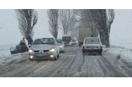 Drumuri acoperite cu zăpadă, la Vaslui. Nu sunt probleme în trafic