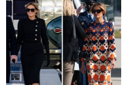 Melania Trump a plecat în negru de la Casa Albă şi a ajus în portocaliu pe aeroportul din Florida