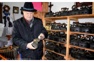 Un pensionar a adunat 470 de fiare de călcat vechi. Colecția a început cu trei piese de la Botoșani