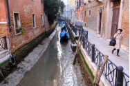 Canalele Veneției au secat
