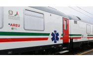 Ca să mai scadă presiunea asupra spitalelor, în Italia a început să circule un tren de ATI. Țara are peste 100.000 de morți de COVID